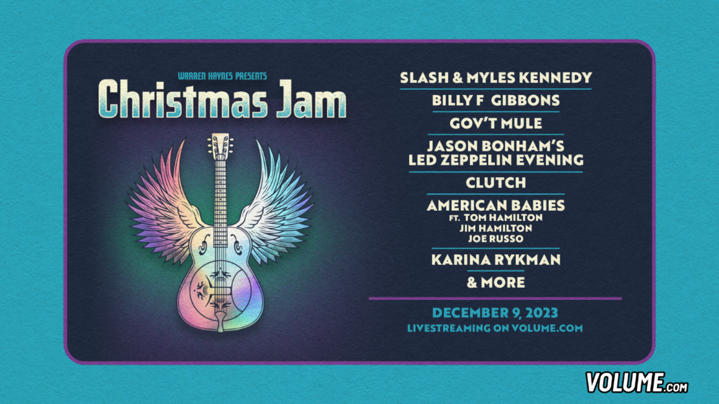 Diffusion en direct du Christmas Jam 2023 uniquement sur Volume.com