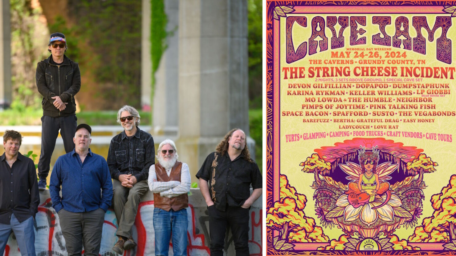 L’incident du String Cheese en tête d’affiche du festival inaugural CaveJam