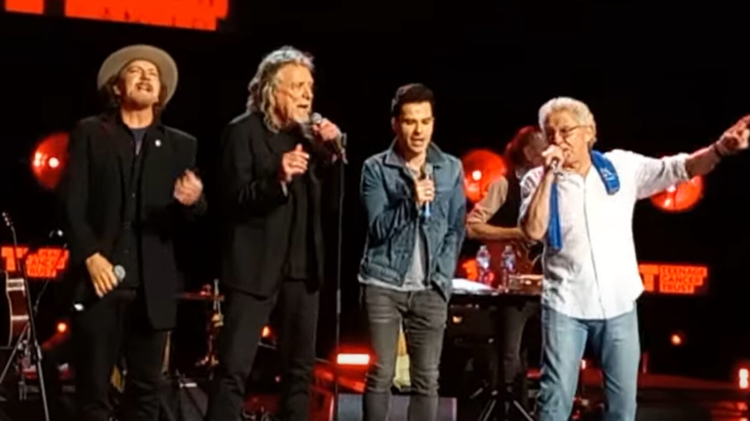 Robert Plant de Led Zeppelin et Eddie Vedder de Pearl Jam rejoignent Roger Daltrey de The Who au Royal Albert Hall