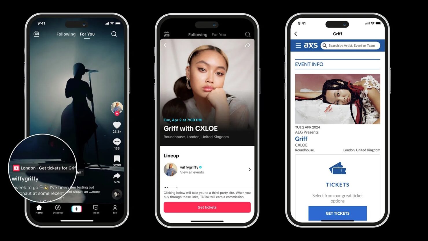 TikTok forge un partenariat avec AXS pour vendre des billets de concert directement via l'application
