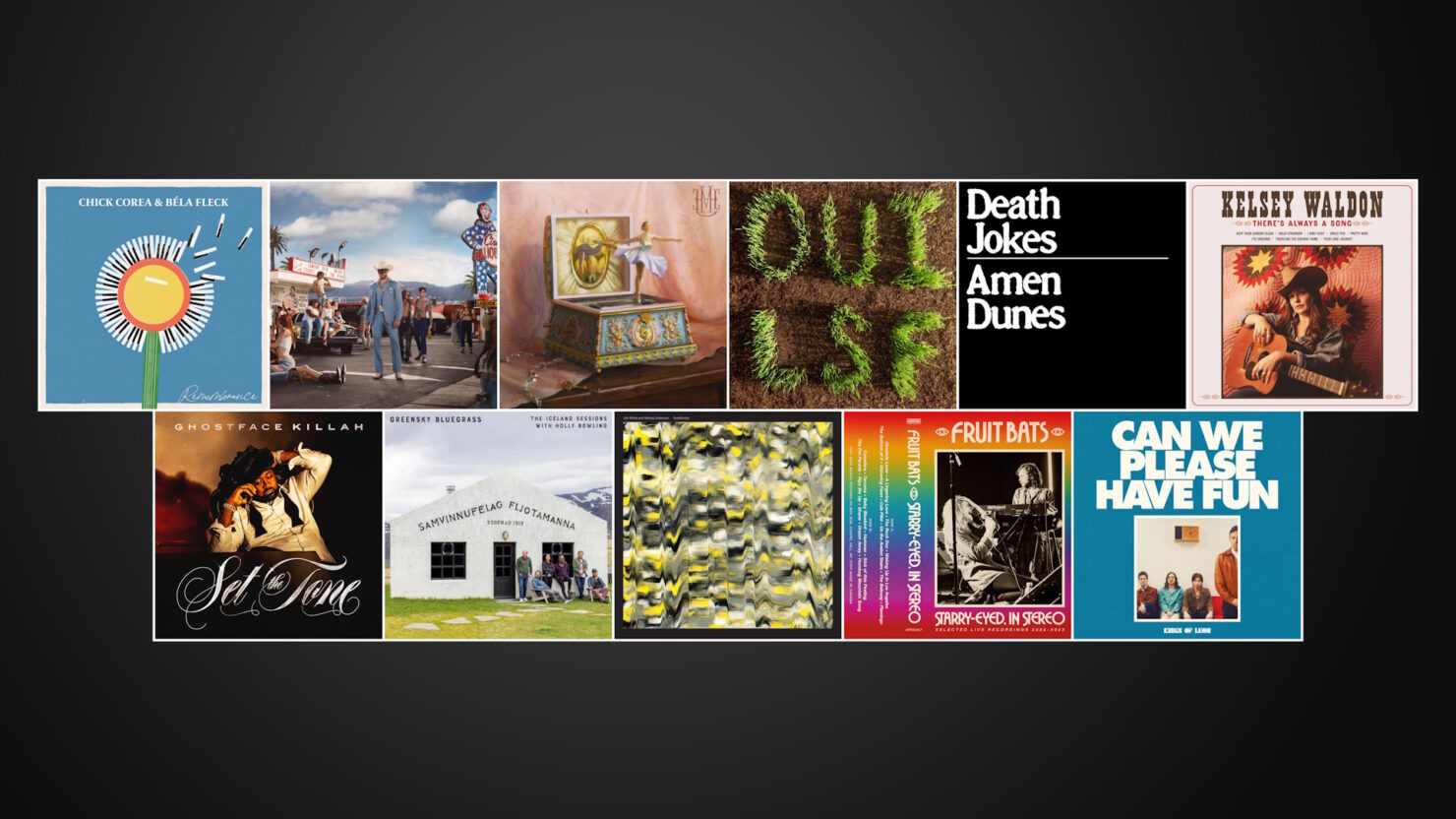 Ne manquez pas les nouveaux albums aujourd'hui de Béla Fleck + Chick Corea, Orville Peck, Rainbow Kitten Surprise et plus