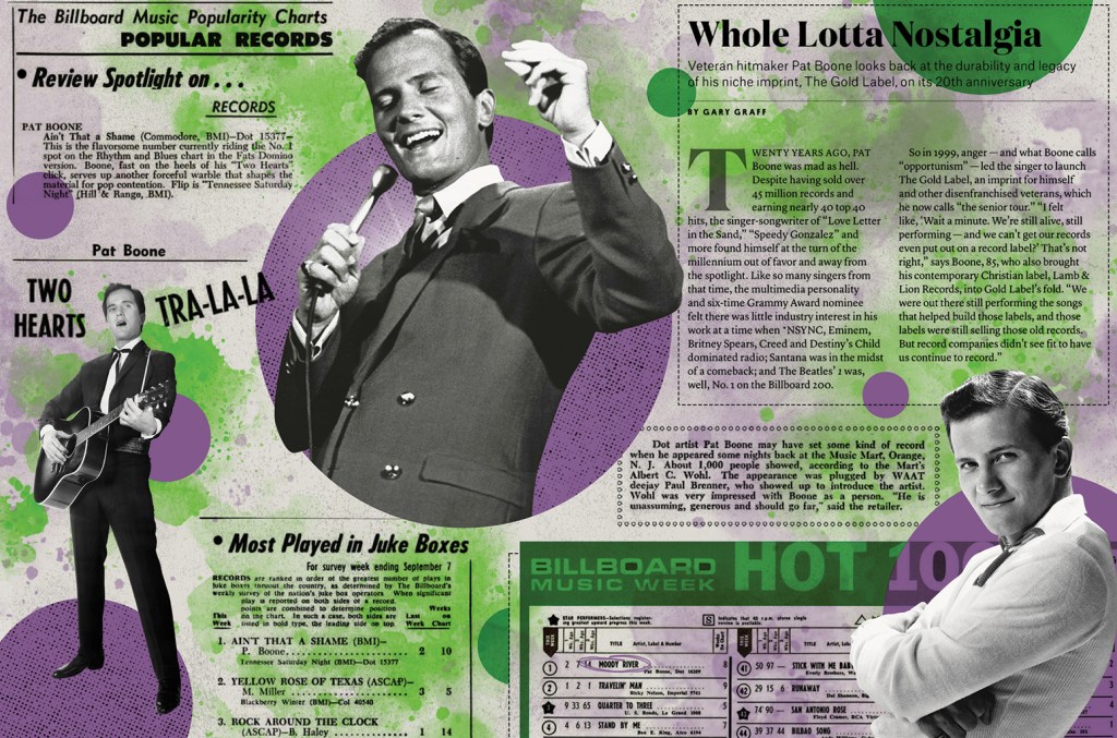 D'une reprise à succès de "Ain't That a Shame" à des décennies de renommée : Pat Boone dans les dernières pages de Billboard