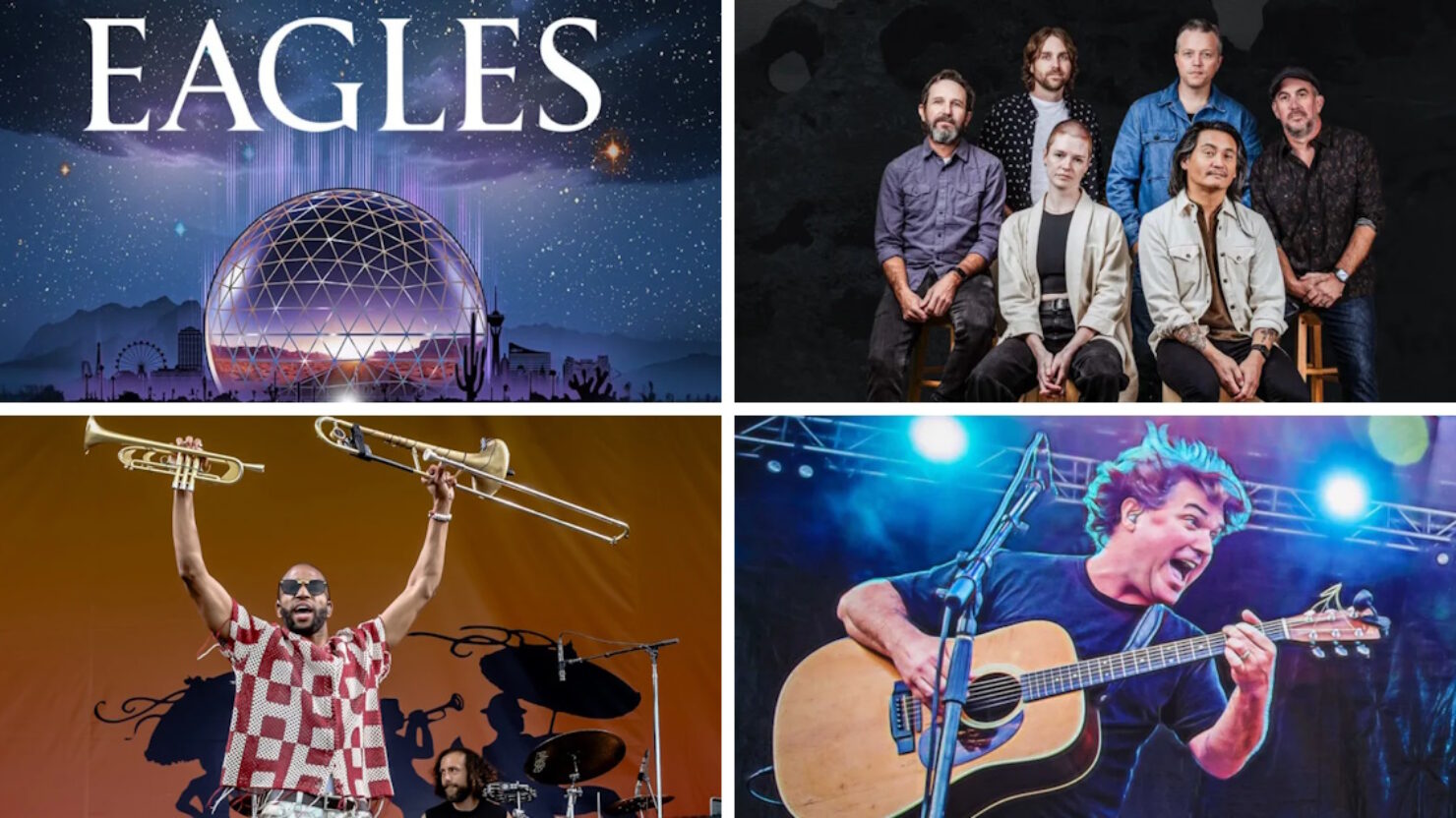 Obtenez des billets en vente aujourd'hui pour voir Eagles, Jason Isbell, Trombone Shorty, Keller Williams et plus