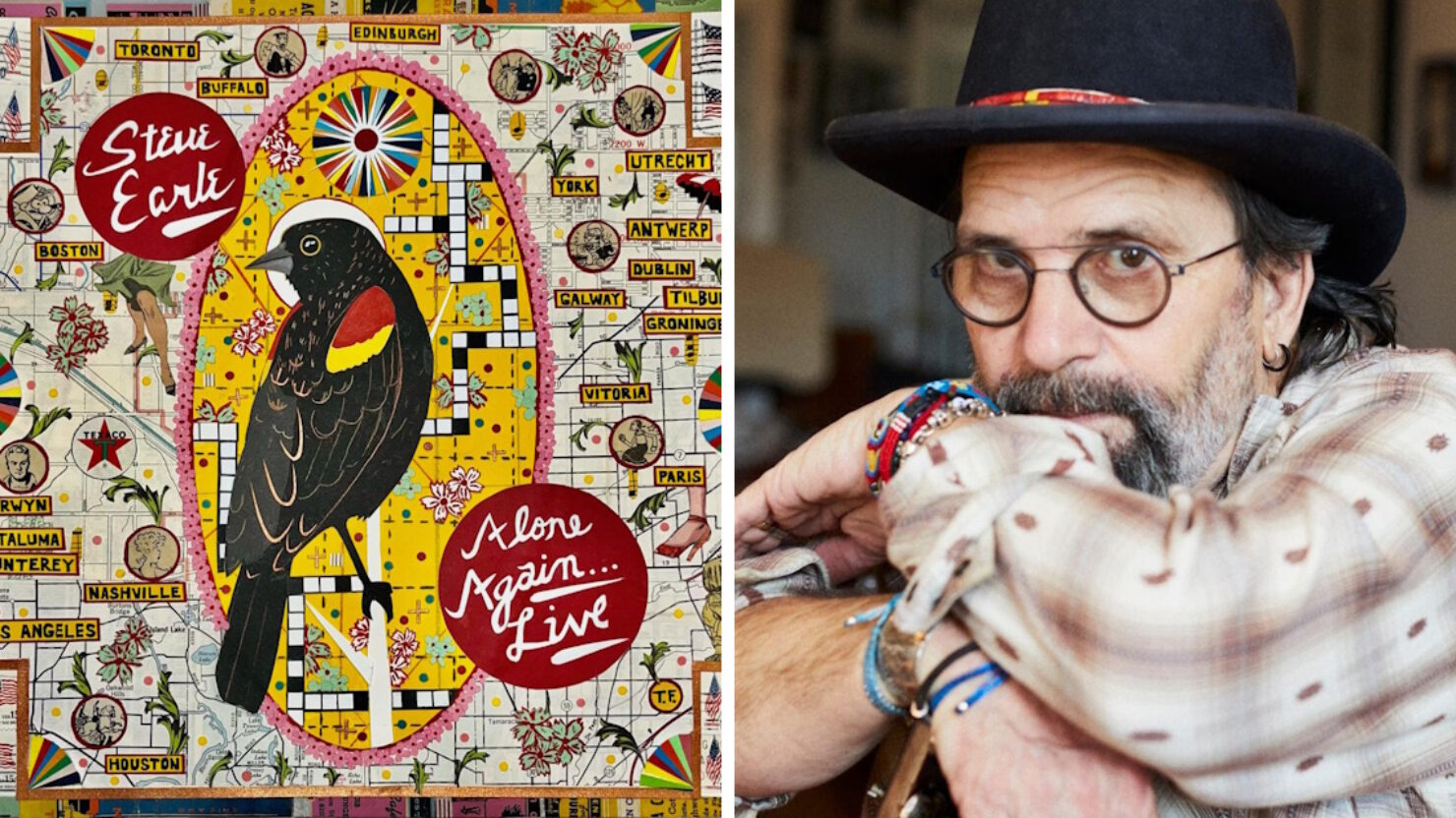Steve Earle annonce l'album live et les dates de tournée de "Alone Again"