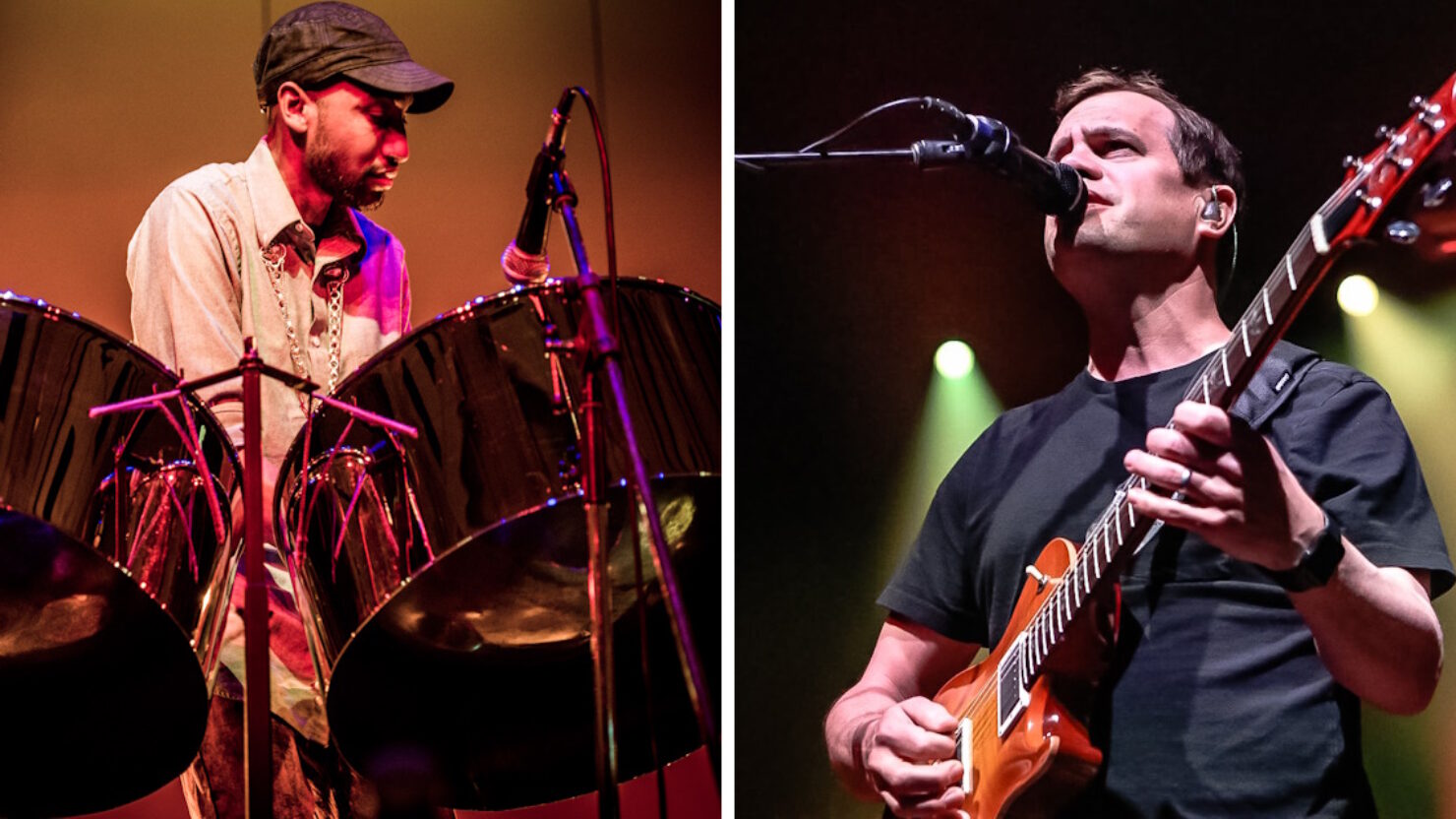 Jonathan Scales joue des steel pans avec Umphrey's McGee à Asheville