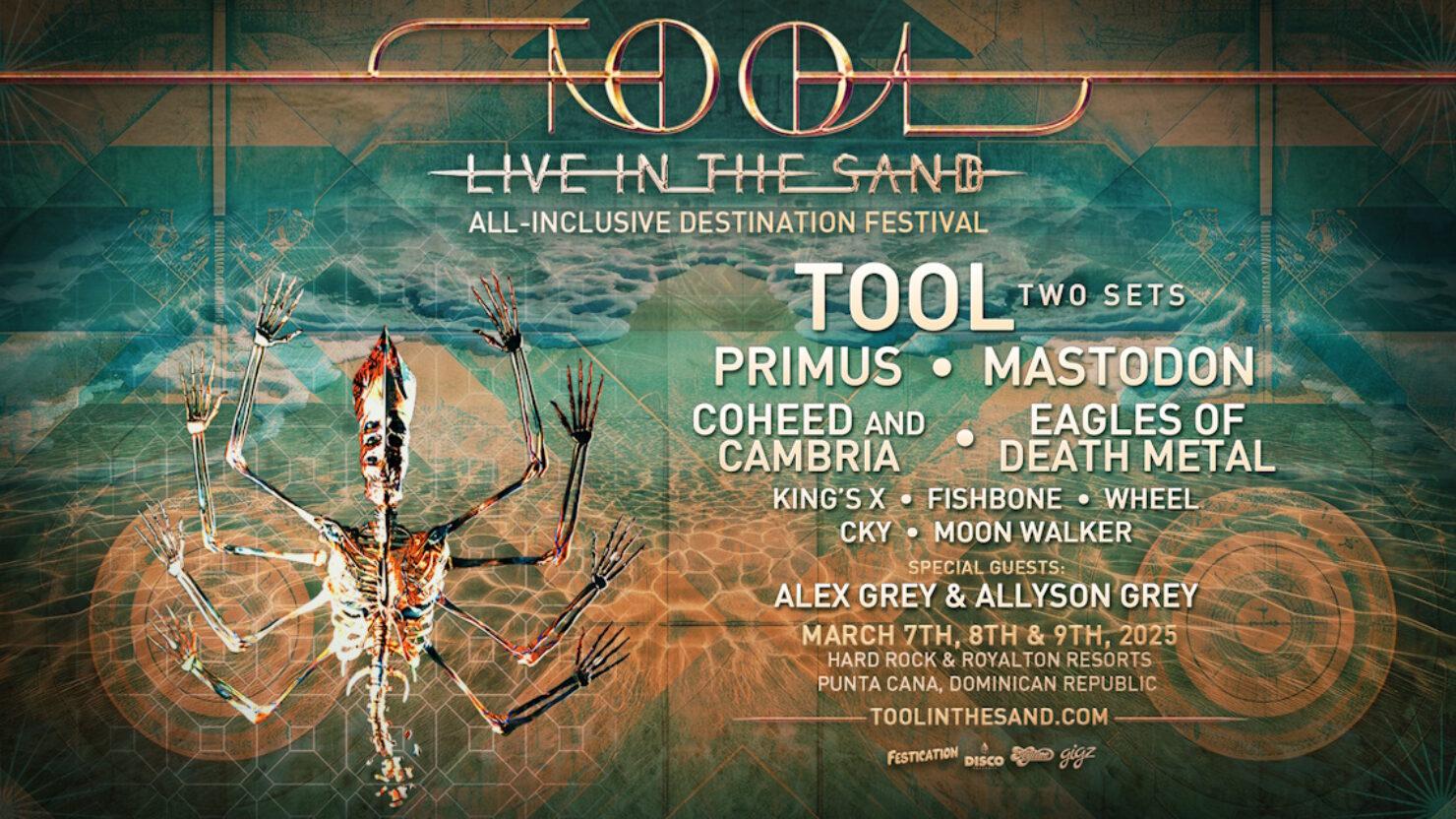 Tool fait appel à Primus, Mastodon et plus pour un nouvel événement à destination en République Dominicaine