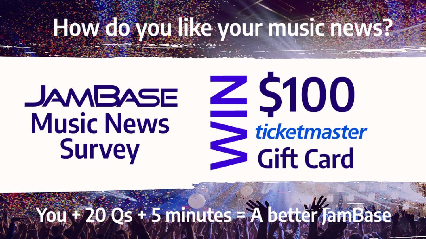 Répondez à l'enquête JamBase Music News 2024 pour avoir une chance de gagner une carte-cadeau de musique live !