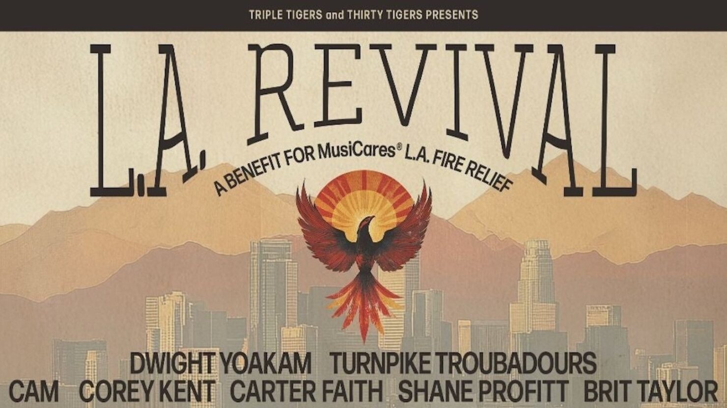 Country Stars Dwight Yoakam, Turnpike Troubadours & More Unite for Nashville Benefit Show soutenant La Wildfire Relief