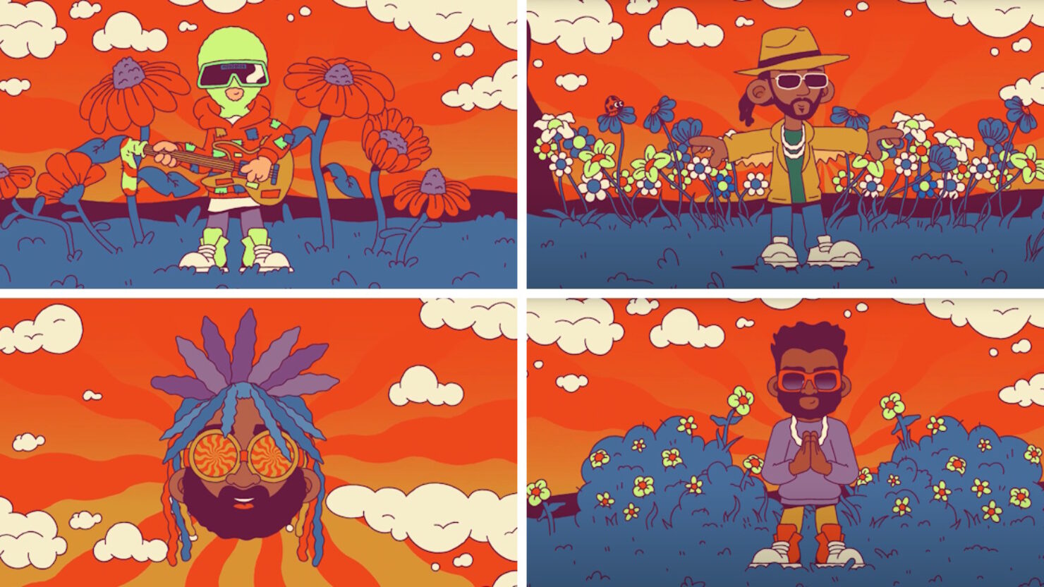 Mononeon partage le single `` God Reason '' avec Katt Williams, George Clinton et James Fauntleroy