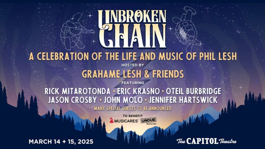 <em> Chaîne ininterrompue: une célébration de la vie et de la musique de Phil Lesh </em>« >                    </div>
</p></div>
</p></div>
<div class=