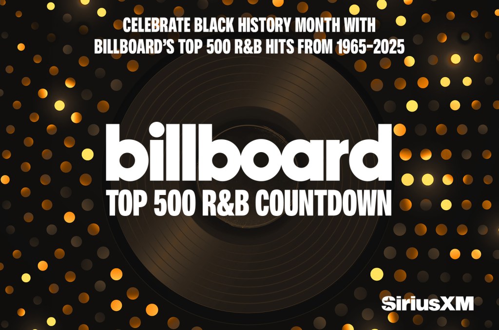 Siriusxm célèbre le Mois de l'histoire des Noirs avec le «compte à rebours R&B du Top 500 du Billboard»