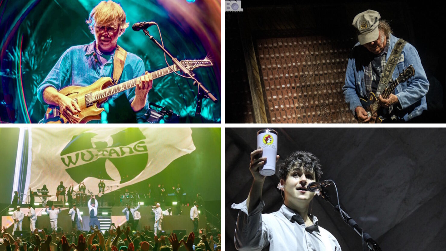 Obtenez des billets en vente pour voir Phish, Neil Young, Wu-Tang Clan, Vampire Weekend et plus