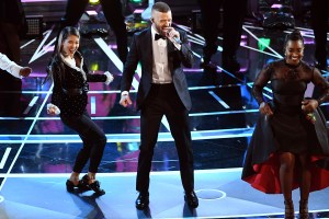 Justin Timberlake se produit sur scène lors des 89e Académie annuelle au Hollywood & Highland Center le 26 février 2017 à Hollywood, en Californie.