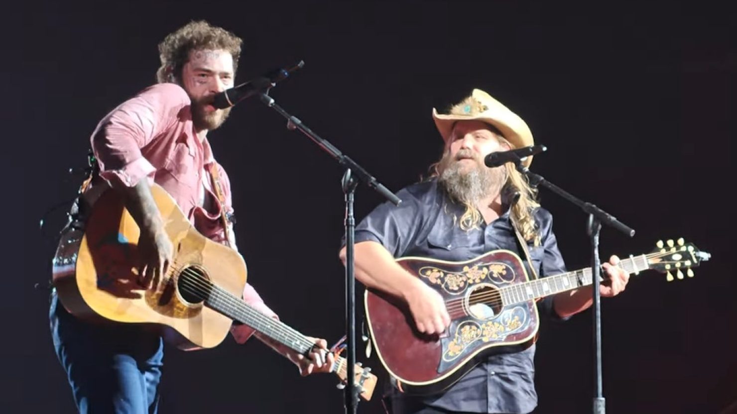Chris Stapleton fait une apparition surprise avec Post Malone à Paris