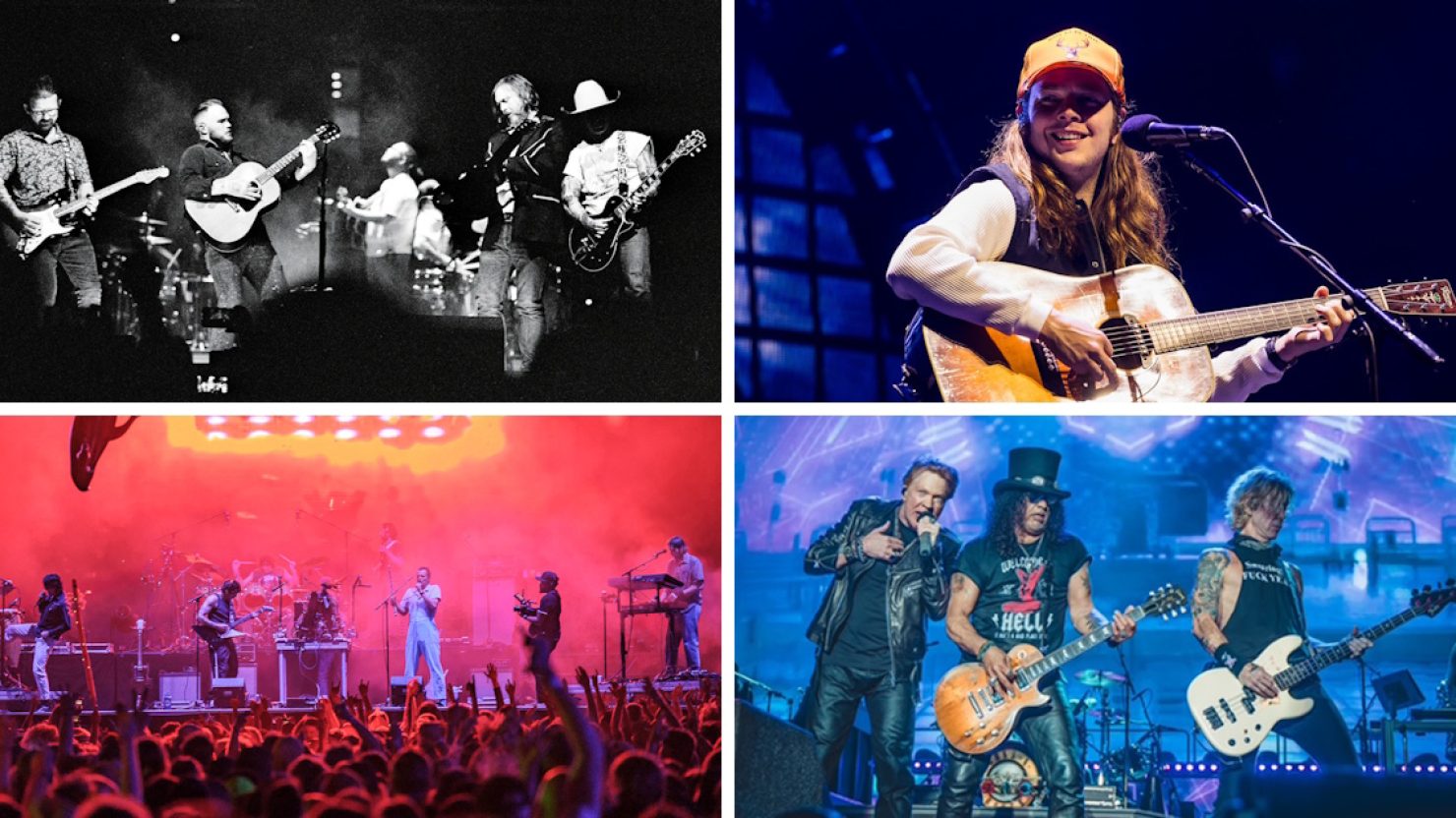 Obtenez des billets en vente aujourd'hui pour voir Zach Bryan, Billy Strings, King Gizzard, Guns N' Roses et autres