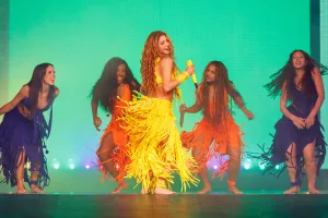 Shakira à la tournée mondiale Las Mujeres Ya No Lloran de SHAKIRA qui s'est tenue à l'Intuit Dome le 14 juin 2026 à Ingelwood, en Californie.