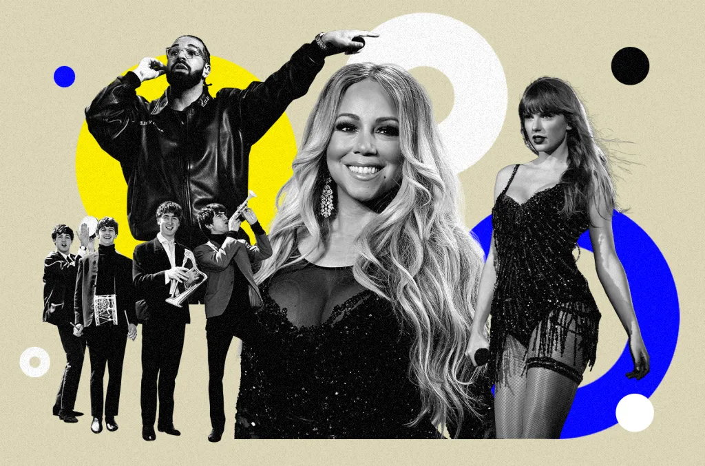 Les Beatles, Taylor Swift, Drake, Mariah Carey et plus : figurent parmi les plus grands Billboard 200 et Hot 100 n°1 combinés