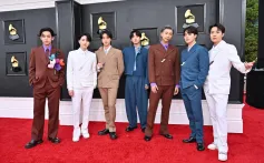 BTS à la 64e cérémonie annuelle des Grammy Awards qui s'est tenue au MGM Grand Garden Arena le 3 avril 2022 à Las Vegas, Nevada.