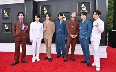 BTS à la 64e cérémonie annuelle des Grammy Awards qui s'est tenue au MGM Grand Garden Arena le 3 avril 2022 à Las Vegas, Nevada.